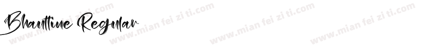 Bhauttine Regular字体转换